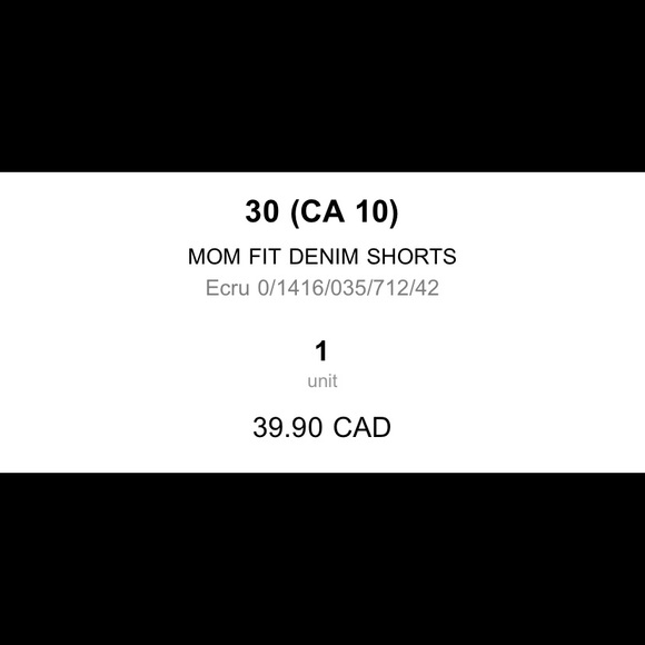 Zara mom fit denim shorts - BNWT - Picture 2 of 4